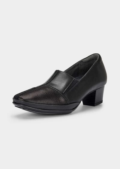 Pumps met decoratieve stiksels - zwart - Gr. 37 van Goldner Fashion