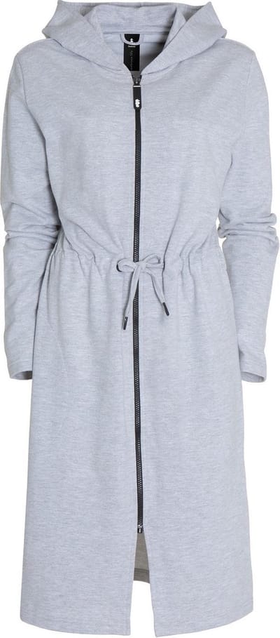 Seahorse - Taylor - Badjas - Dames - Double-jersey - 2nd French Terry stof - Met Koordceintuur - Badjas met Rits - Lichtgrijs - XXL