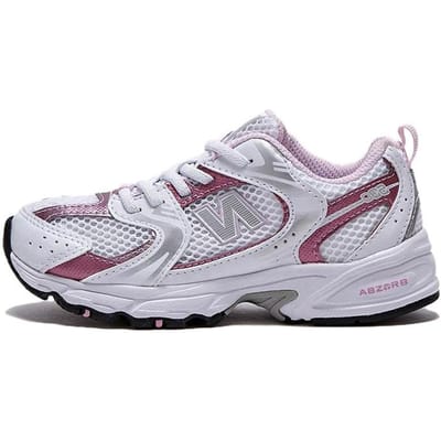 New Balance NB 530 Amorti Polyvalent, Résistantes à l'Usure Basse Enfant Chaussures de Course Argent Violet Enfant PZ530RK 33.5 white