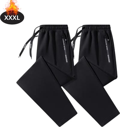 Bovista Trainingsbroek Heren - Sportbroek - Trainingsbroek Lang - Trainingspak - Sportkleding - 2pc Zwart - XXXL