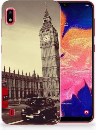 Back Cover voor Samsung Galaxy A10 Siliconen Back Cover Londen