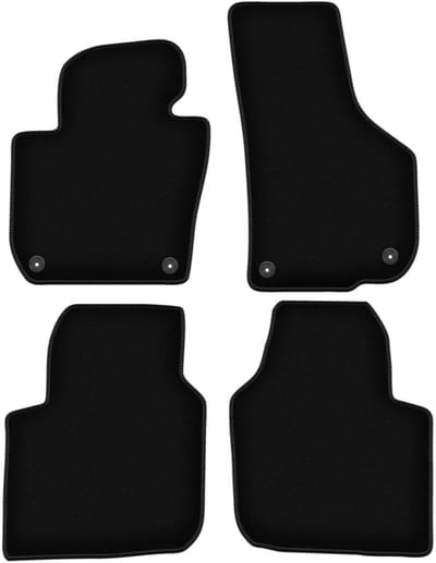 BASIC zwarte veloursmatten voor: Skoda Superb II Lange sedan, stationwagen (2008-2015)