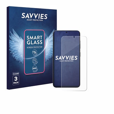 3 Stuks Savvies Screenprotector - geschikt voor Samsung Galaxy S24 / S25 - beschermfolie glas transparant
