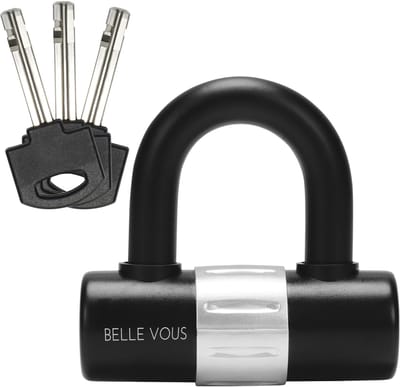 Store_8 - U-Lock Fietsslot - Anti-diefstal - 15mm Veiligheidsslot - Zwart - Fiets Slot - Geschikt voor Fiets, Motor, Scooter - Inclusief 3 Sleutels