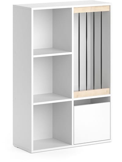 Vicco Luigi Kinderboekenkast – 29.2 x 107.8 cm Wit