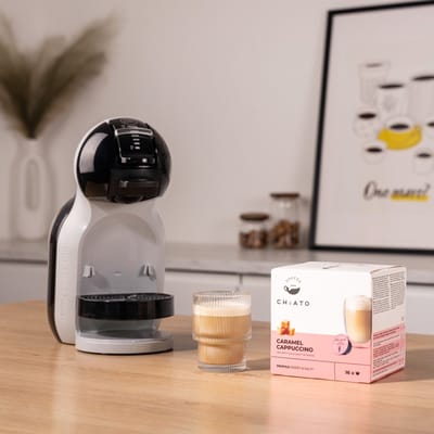 Koffiecapsules compatibel met NESCAFÉ® Dolce Gusto® CHiATO Caramel Cappuccino, 16 st.