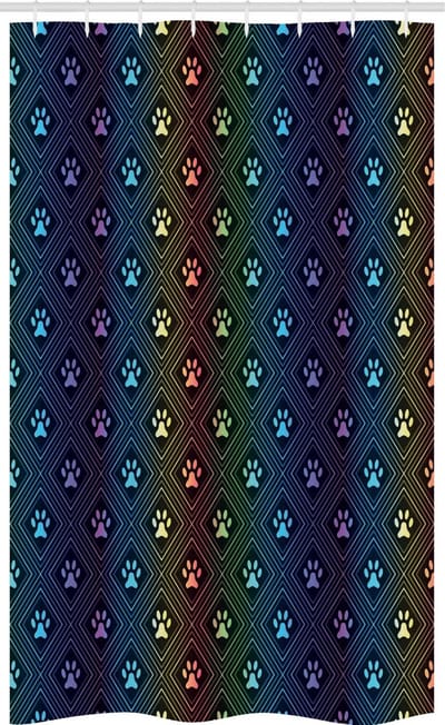 ABAKUHAUS Stall 50127 – Douchegordijn 120x180 cm – Polyester – Waterafstotend – Multicolor