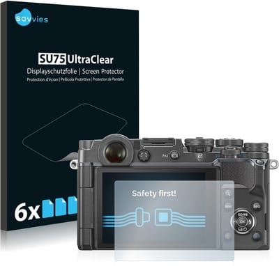 Savvies - Screenprotector voor Olympus PEN-F - Folie Beschermfolie transparant 6 Stuks