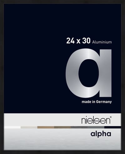 Nielsen Alpha Aluminium Fotolijst Black Matt 24x30cm