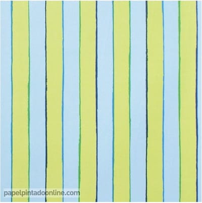 Four Friends - Behang Kinderkamer - Babykamer - Behangpapier - Kinderbehang - Strepen - 0,53 x 10,05M.
