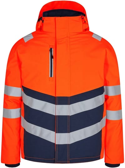 Engel Safety winterjack 1948-930 - Hi-vis Orange / Blue Ink - S