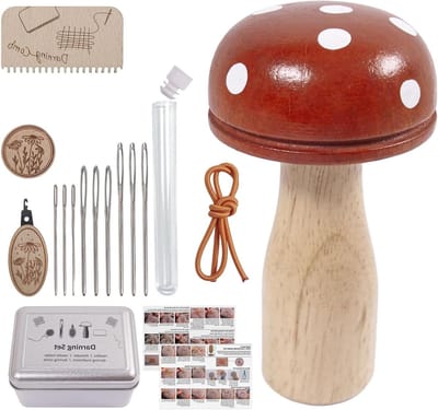 Breilap Weefraam Set - Stopzwam Brei Lap Gereedschap - Kleding Repareren - Met Opbergdoos