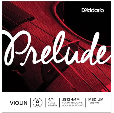 D'Addario J812 4/4M Prelude viool losse A-snaar Medium