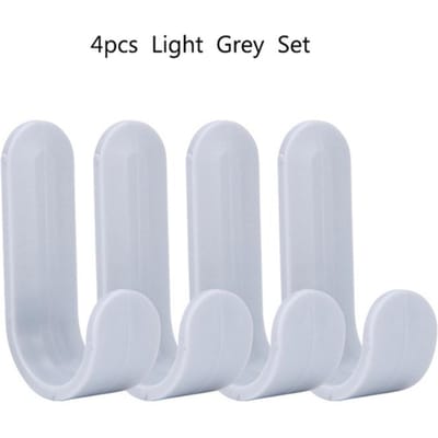 20/4 stuks Handdoekhaak Plastic Deurhanger Zelfklevende Muurhanger Hoedenrekken Sleutelhanger Wandorganizer Woondecoratie Sleutelhouder 4pcs