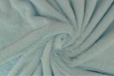 1 meter zachte bont stof - Baby blauw - 155cm breed