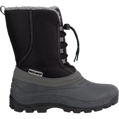 Winter-grip Snowboots - Frosty II - Teddy Voering - Zwart/Grijs - maat 34/35