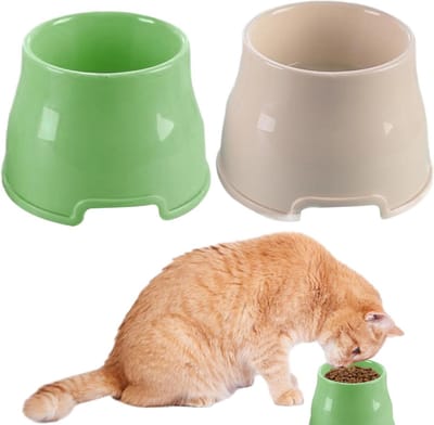 Verhoogde Hondenkommen - Hondenbak Set - Comfortabel Voeren - Speciaal voor Lange Oren - 2 stuks - Meerkleurig