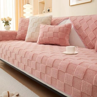 Zachte Warme Bankhoezen Huisdieren Kindermat Banken Handdoek Antislip Bankbeschermer voor Woonkamer Hoes Verwijderbare Bankdeken 70x70cm