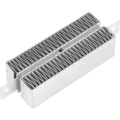 74*22mm 12V24V Thermostat Automatique Conducteur PTC Plaque Chauffante Ondulée(12V50W) gray
