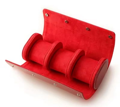 Actie4you® - Horloge Reisetui - Horloge Etui - Horloge Doos - Horloge opbergdoos – Voor 3 horloges - Rood