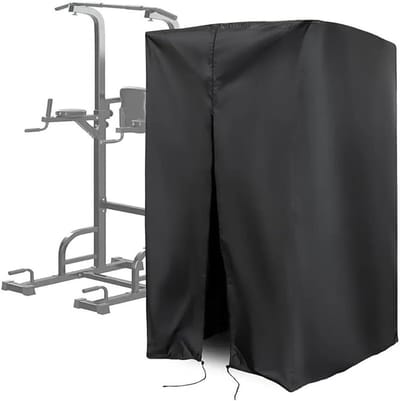 Pull Up Bar Station Cover - Beschermhoes Krachtstation - Apparatuur Beschermen - Scheurbestendig Oxford Doek - 120*175*213 cm - Zwart