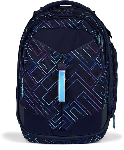 satch schoolrugzak met laptopvak Match Purple Laser donkerblauw