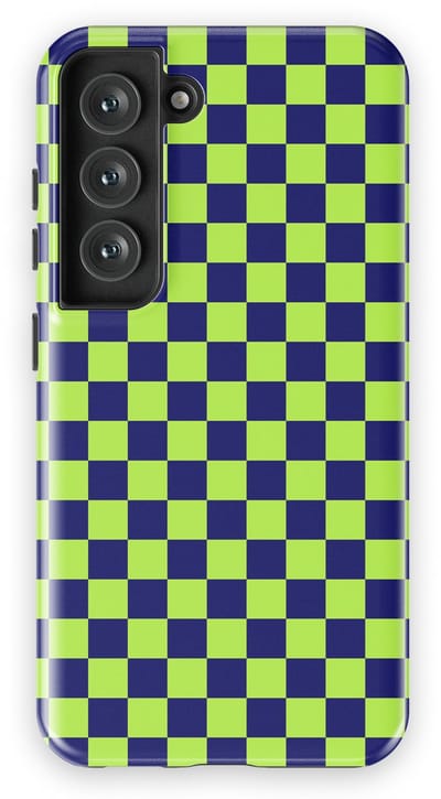 Design Hoesje Samsung Galaxy S23 | Geschikt Voor Mag | Tiny Squares Checkered Print | Backcover Samsung Galaxy S23 Acid Grid