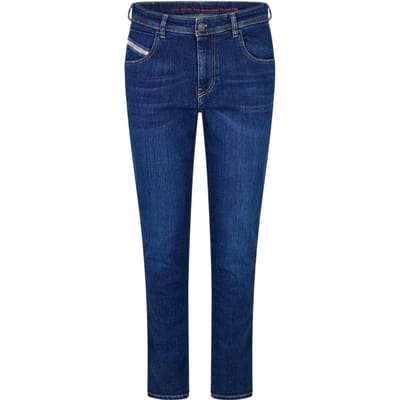Diesel Dames 1984 Slandy skinny jeans met hoge taille (Blauwe Denim)