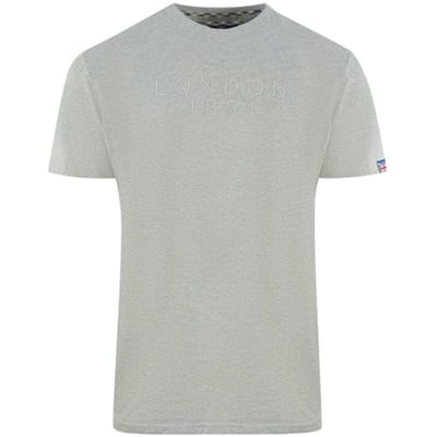 Aquascutum Heren Londen 1851 Logo Taped T-shirt (Grijs)