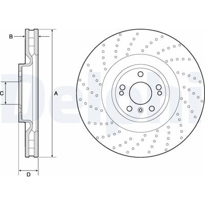 Remschijf DELPHI BG9185C