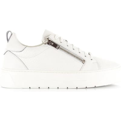 Sneakers van echt leer met structuurpatroon model 'Animal'