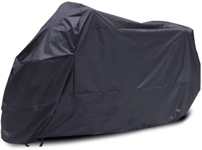 Motorzeil afdekzeil weerbestendig voor garage en vouwgarage zwart XXXL - 265 x 105 x 125 cm