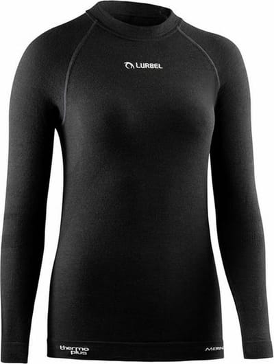 Women's long sleeve T-shirt Lurbel Merino Black