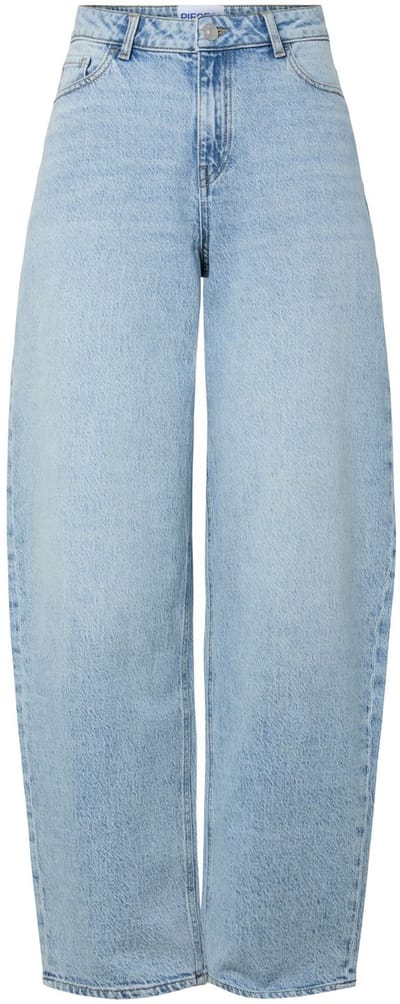 Pieces Grace Barrel Ankle Spijkerbroek Blauw 26 / 32 Vrouw