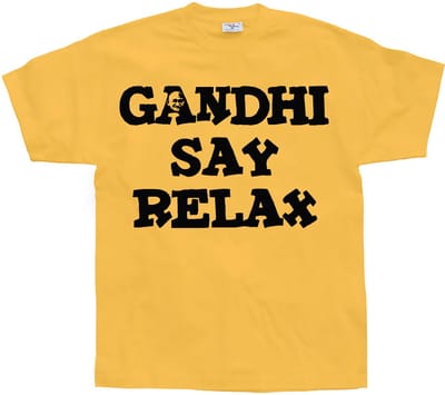 Hybris Gandhi Say Relax T-shirt SH-1-13086-H20-5