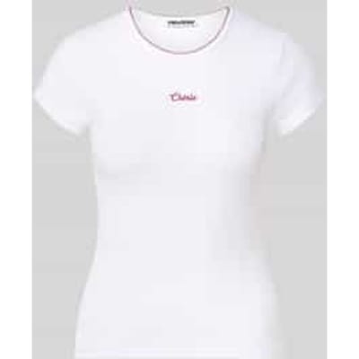T-shirt met statement-stitching