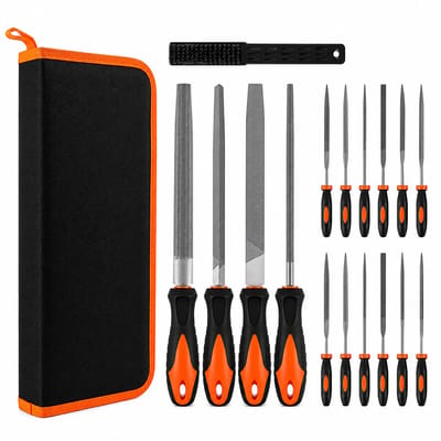 DPLUNIQ Handgereedschap - Gereedschapset - Gereedschap - 17-delig - Gelegeerd Staal - Draagtas - Voor Diverse Materialen - Oranje