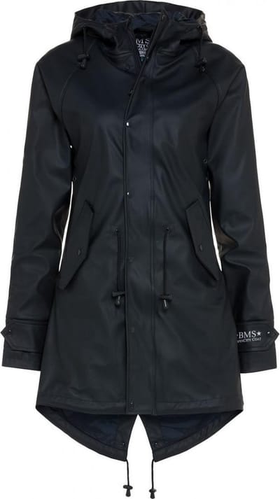 Donkerblauwe dames regenjas / parka HafenCity® van BMS S