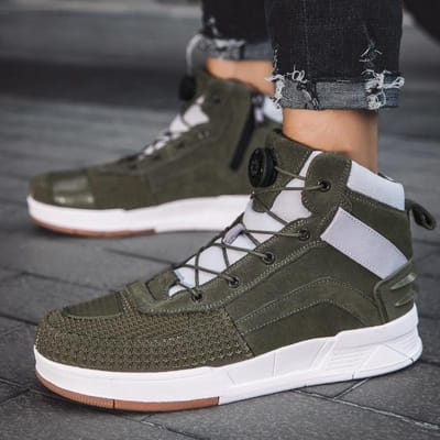 Chaussures de moto en cuir véritable, chaussures d'équitation de moto, bottes de moto tout-terrain toutes saisons pour hommes, bottines de course 41 gray