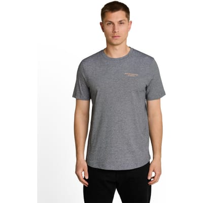 Tom Tailor Denim - T-shirt met fijn streepmotief - Maat XL - black white mini stripe