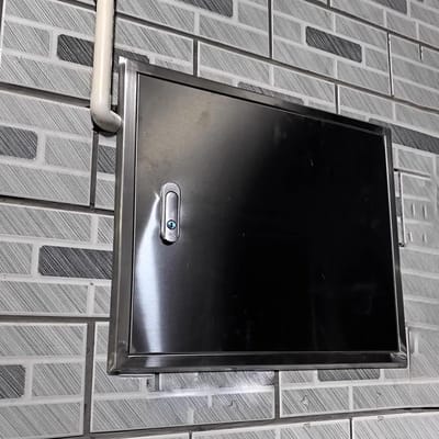Toegangsdeur - Paneel - Onderhoud - Roestvrij staal - 60x45 cm - Zilver