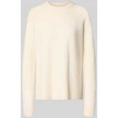 Loose fit pullover van puur kasjmier in tricotlook