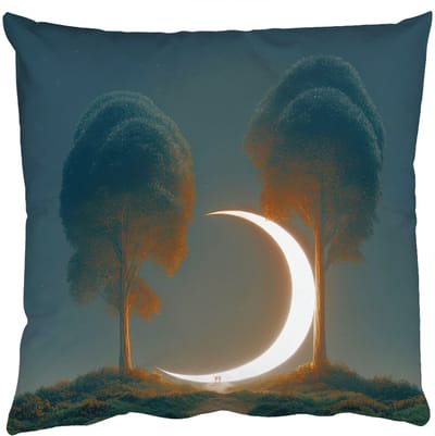 Sierkussens - Kussentjes Woonkamer - 50x50 cm - Maan - Bomen - Wandeling