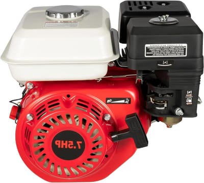 Benzinemotor 4-takt - Krachtige motor - Apparaten aandrijven - Luchtgekoeld robuust design - 75 pk - Rood