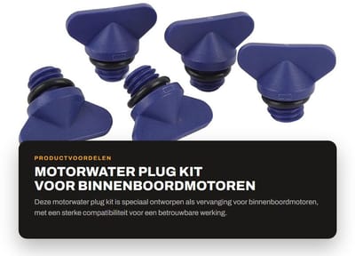 Dailygoods- Motorwaterplug Hoge Sterkte - Vervangingsplug - Mercruiser Binnenboordmotoren - Slijtvast - Oxidatiebestendig - Professionele Compatibiliteit - Aftapplug