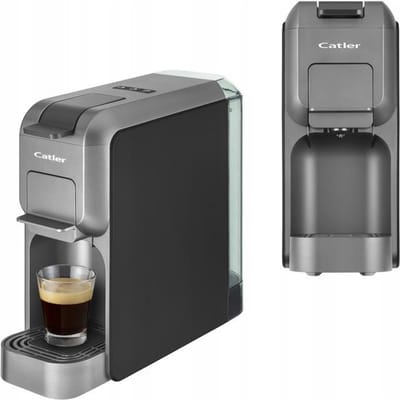 Koffiezetapparaat met pads en capsules CATLER Porto ES 700 - Compatibel Dolce Gusto - Nespresso - Gemalen koffie - Zwart/zilver zwart