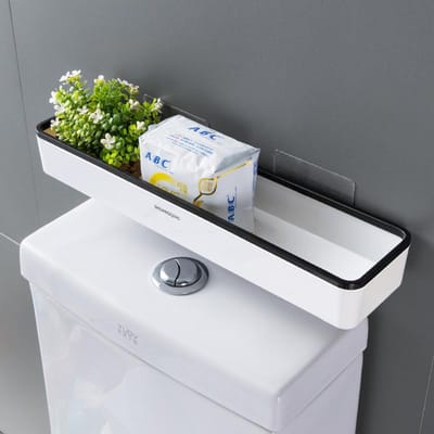 Toilet Badkamer Opbergkast Rek Muurophangend Gat Gratis Multifunctioneel Artefact Boven Toiletrek Witte Plankorganisator