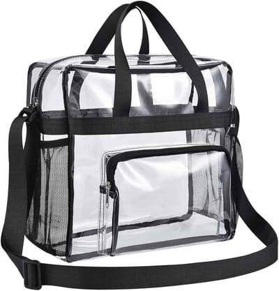 Peysaitr - Transparante toilettas - PVC - Waterdicht & Ruim - Travel Organizer Bag - Verstelbare Schouderriem - 30x30x15cm - 1 stuk