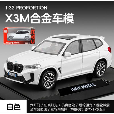 1:32 Bmw X3 M X3M G01 SUV de Luxe Allemand de Taille Moyenne Modèle Réduit en Métal Moulé Sous Pression Ornements Tendance pour la Maison et le Bureau Anniversaire