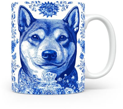 Mok Akita Beker voor koffie of tas voor thee, cadeau voor dierenliefhebbers, moeder, vader, collega, vriend, vriendin, kantoor, opa, oma, hond, kerst, sinterklaas, verjaardag